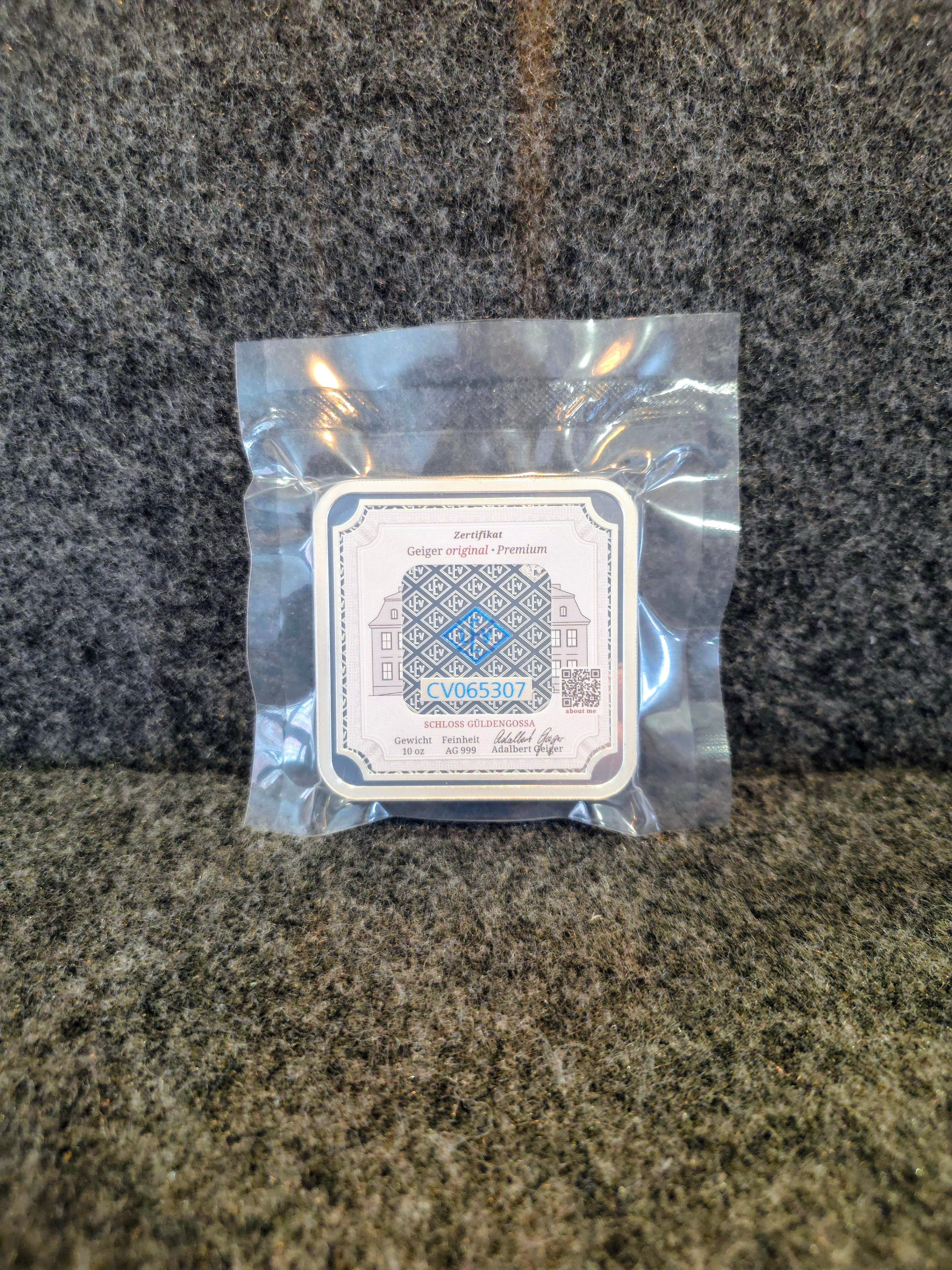 Geiger Silver Bar, 10 oz: CV065307